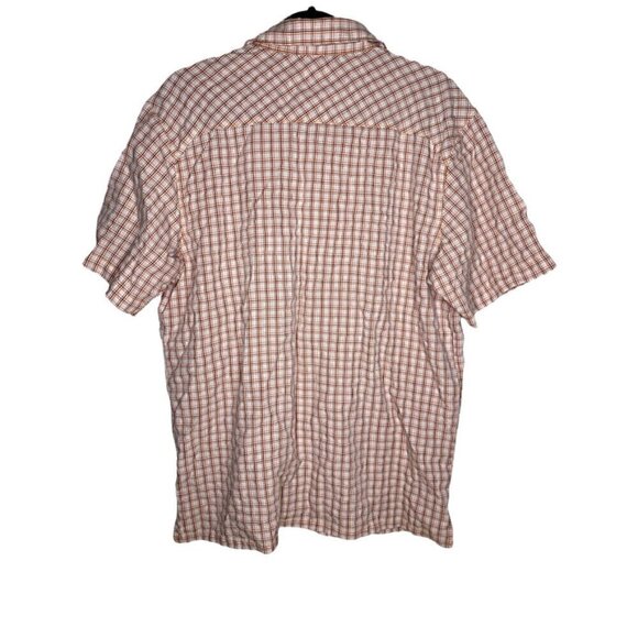 Columbia Shirt Size M Men's Button Down Short Sleeve Plaid Multicolor Modal Top - Picture 2 of 5